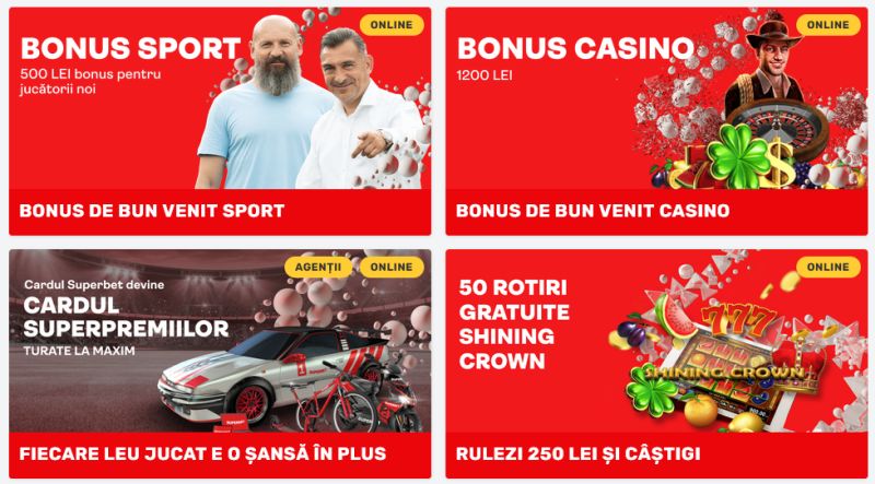 Bonusuri Superbet