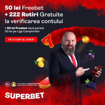 Free Bet și Rotiri Gratuite în noua ofertă Superbet