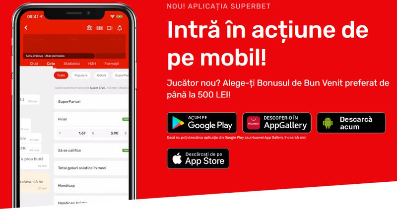 Aplicație Superbet