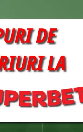 Tipuri de pariuri la Superbet