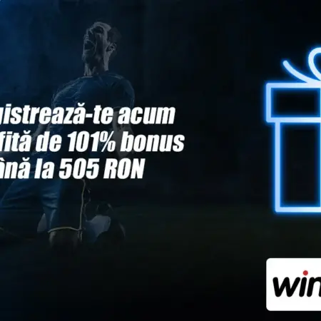 101% bonus cu 105 lei free bet la Winmasters